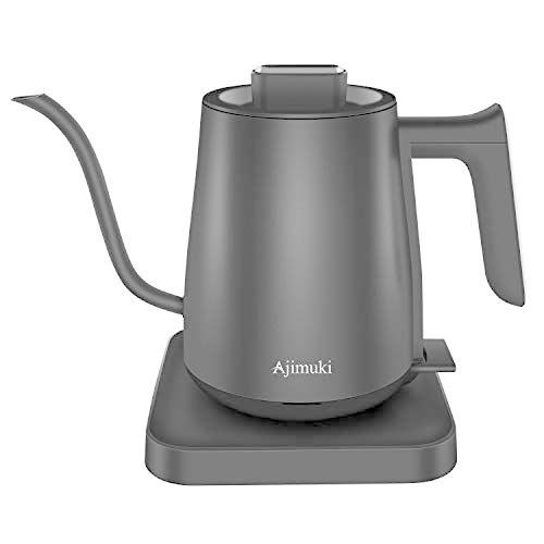 交換無料 Ajimuki 電気ケトル 電気ポット ステンレス 細口ケトル コーヒードリップ 急速沸かし 10w 0 6l 自動的電源オフ 空焚き防 新版 Aleefsurgical Com
