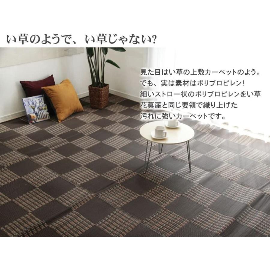 今日の超目玉 イケヒコ ラグ カーペット ウィード ブラウン 江戸間3畳 約174 261cm 日本製 洗える 撥水 防ダニ Dprd Jatimprov Go Id