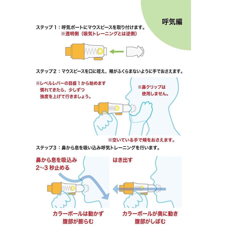 呼吸筋トレーニング 体幹トレーニング 腹圧呼吸 腹式呼吸 息を吸う力・息を吐く力を鍛える 息切れ 吹奏楽器 歌唱 発声練習 ボイストレーニン|mapletreehouse|03