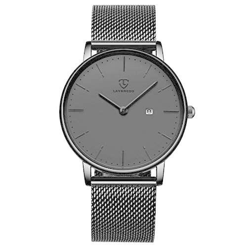 1904円 正規店仕入れの Ben Nevis 腕時計 メンズ シンプル おしゃれ 薄型 カジュアル 日付表示 防水 アナログ クォーツ時計 メッシュ バンド ブラ