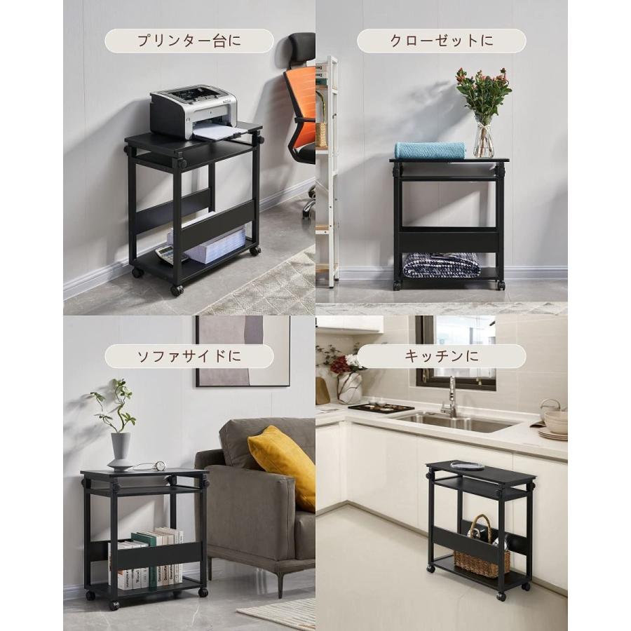 新入荷！ TTWO パソコンワゴン CPUワゴン 昇降式 高さ調節 デスク キャスター付き サイドデスク・L字デスク・プリンター台・プリンターワゴン 【Z1687281515】(9186円)