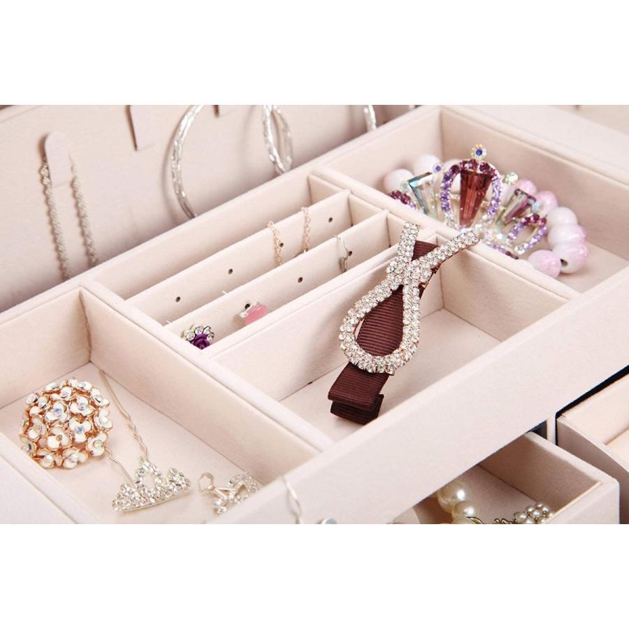 00.ジュエリー収納ボックス アクセサリーケース 宝石箱 ミラー 鏡付き 4D 00.ジュエリー収納ボックス アクセサリーケース 宝石箱 ミラー 鏡付き