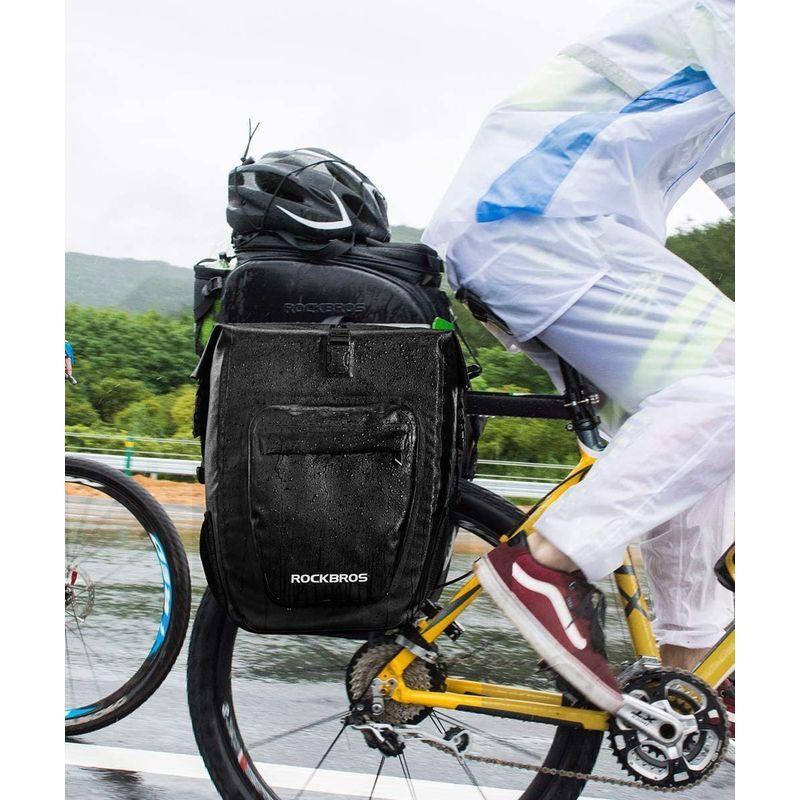 リアバッグ 自転車サイドバッグ バッグ パニアバッグ キャリアバッグ 多機能 収納力 防水 取り付け簡単 荷台 大容量 自転車旅 ツーリング