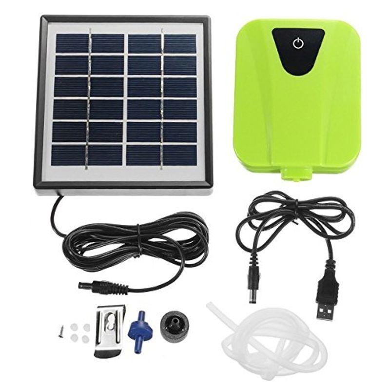 エアポンプ ソーラー 太陽光 Usb作動 2way エア吐出量毎分2l 静音設計 持ち運び使用可 ポータブルエアポンプ 各種水槽の酸素供給 エアレーション Mail Fjordutazas Hu