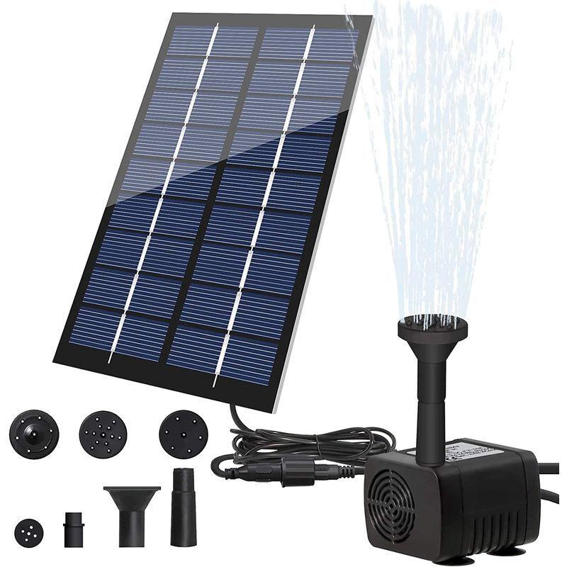 Ledgle ソーラーミニ噴水 1 8w ソーラー池ポンプ 庭の噴水用 省エネ 池ポンプ 吐出量0l H エアレーション Www Prosercofam Com