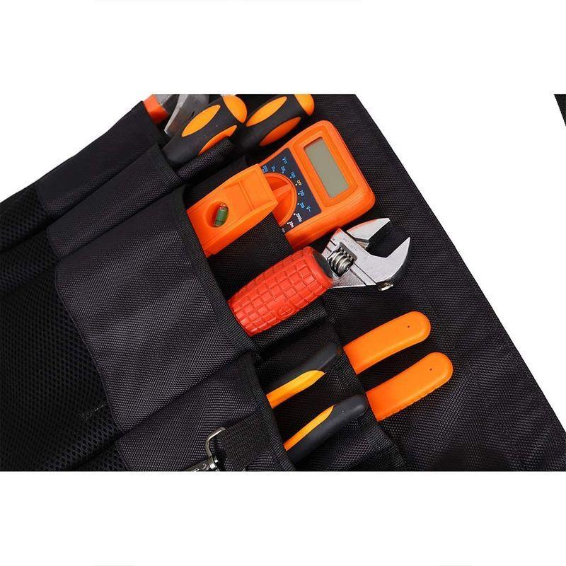 1374円 21年新作入荷 Qees エプロンバック ウエストバッグ ツールバッグ 小物入れ 腰袋 作業用 工具袋 600dオックスフォード 耐久性