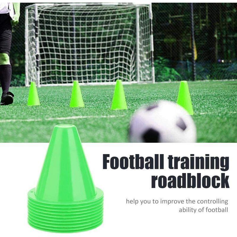 1241円 日本最大のブランド 10pcs スポーツ マーカーコーン 軽量タイプ 鮮やかな色 円錐形のデザイン 陸上競技 サッカー フットサル バスケットボール Pe素材