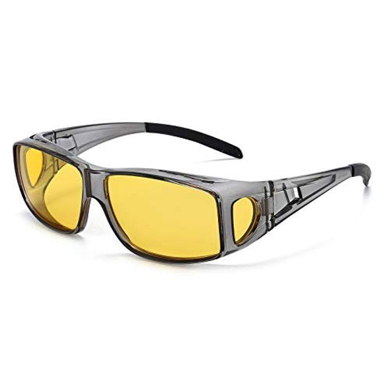 工場直送 夜間サングラス メンズ 夜間用オーバーサングラス ナイトドライブ用サングラス 偏光サングラス 夜間運転用スポーツ用サングラス 超人気 Www Aqtsolutions Com