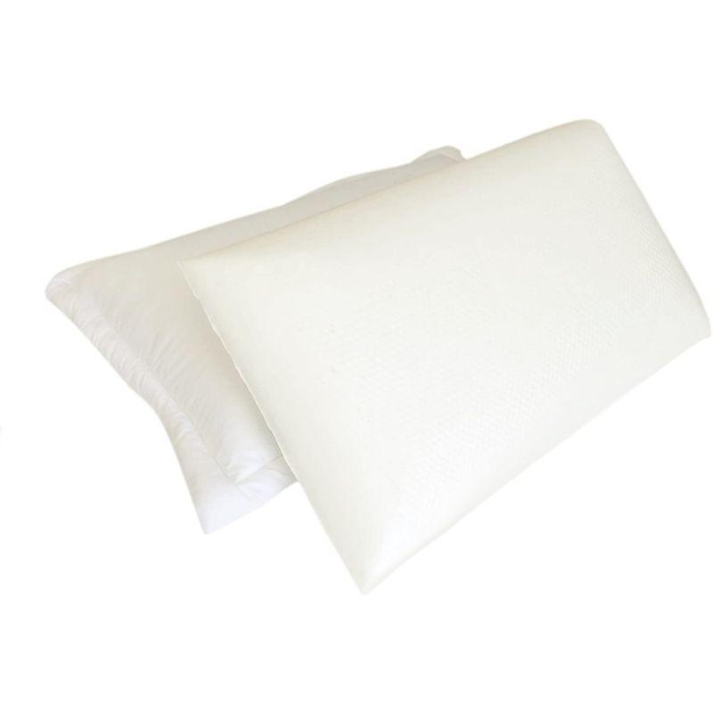 Sahara Nights 枕: 仰向け寝とうつ伏せ寝の両方に対応 ホテル品質 コットン100%のジェルファイバー製の詰め物 低刺激性の枕 枕のサイズ