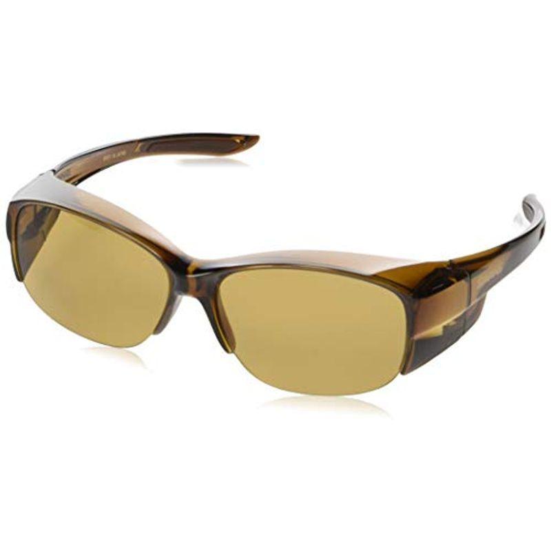 SWANS(スワンズ) サングラス メガネの上からかける オーバーグラス 偏光レンズモデル OG5-0065 BRCL ブラウンクリア