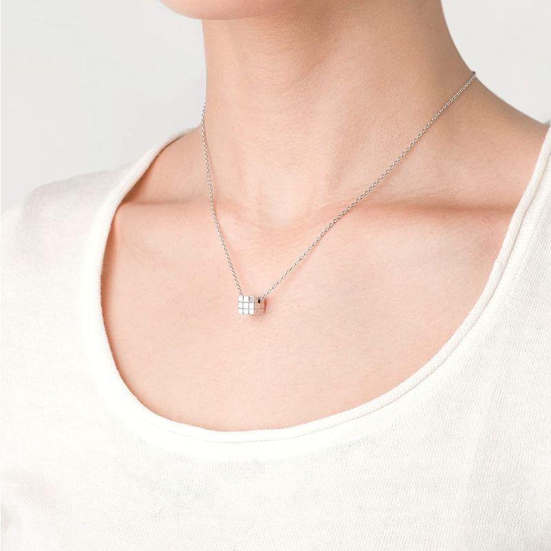 「送料無料・年末感謝」 ソウルジュエリー 遺骨ペンダント シルバー キューブ SV925 ダイヤモンド 手元供養 遺骨入れ 遺骨ネックレス 【3198903475】(17416円)