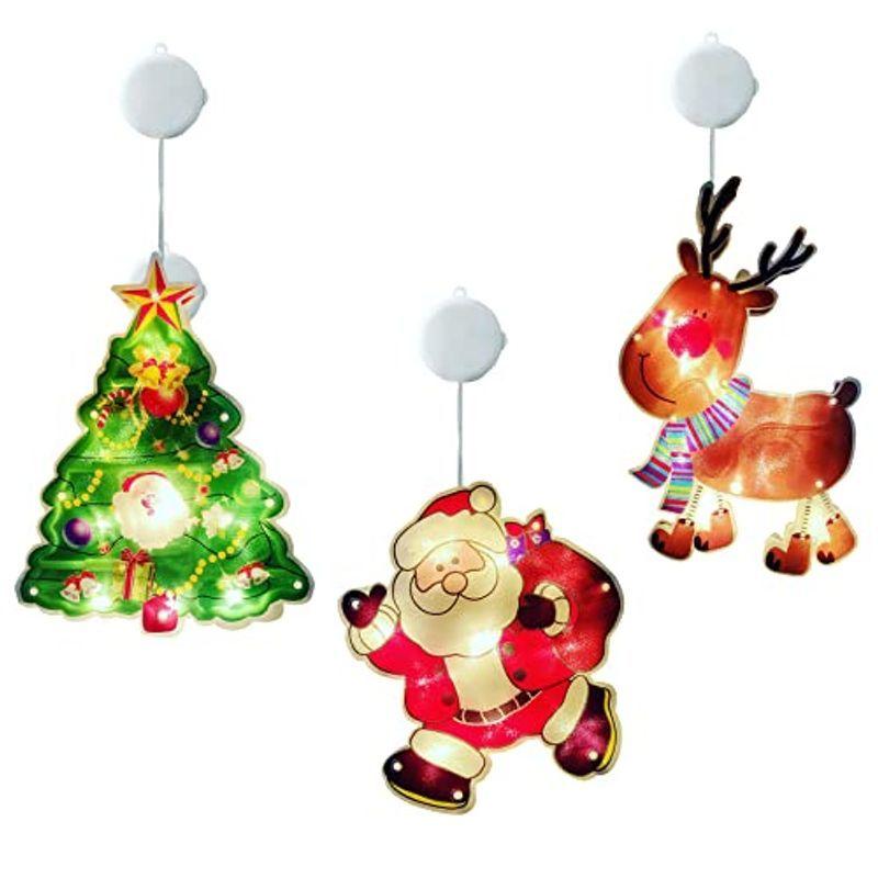 クリスマスイルミネーション クリスマスledライト クリスマスツリー飾り 窓飾り 吸盤式 装飾ライト おしゃれ 雰囲気満点 新年