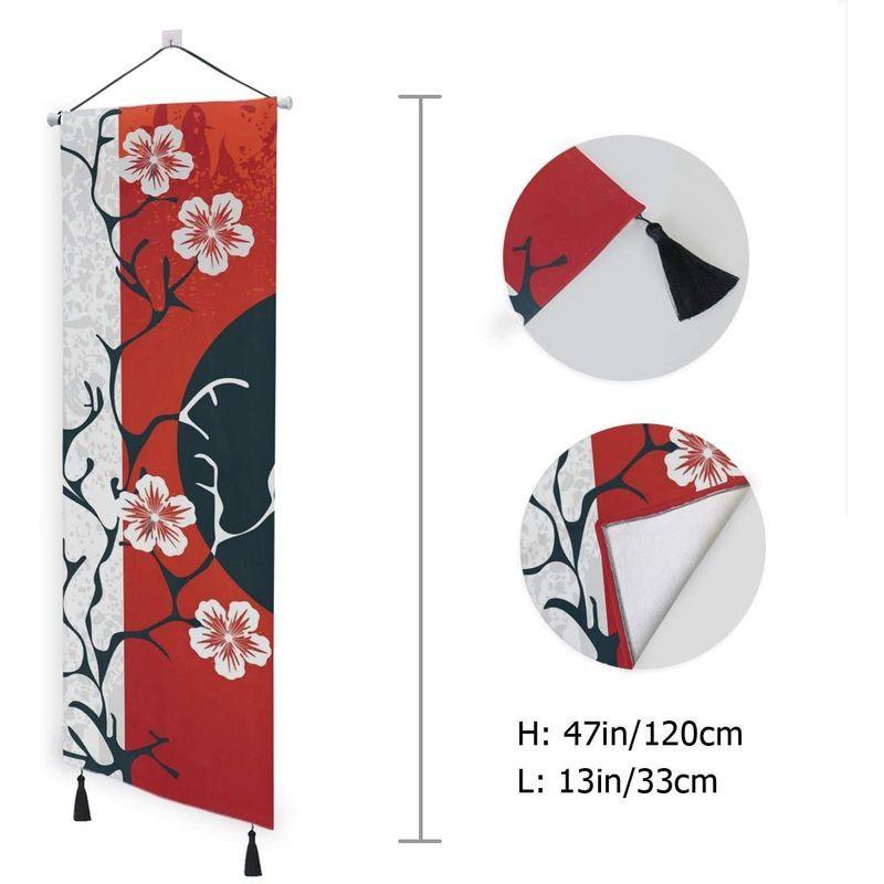 100 の保証 掛け軸 タペストリー 縦長 縦型 かけじく 床の間 掛け物 人気 おしゃれ 模様替え 飾り用 装飾用 飾り付け 壁画 装飾用品 キャンバス印 Aynaelda Com