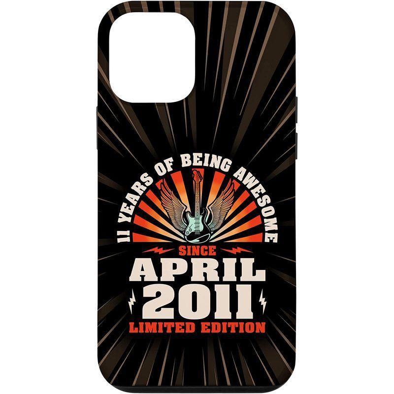 iPhone 12 mini 11 Years Of Awesome April 2011 - ギター愛好家 11歳の誕生日 スマホケース｜mapletreehouse｜02