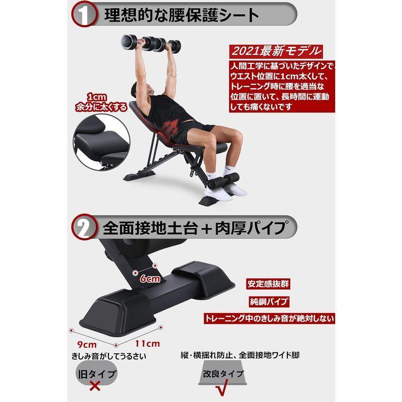 超特盛ミラクルプライス FLYBIRD トレーニングベンチ 3WAY可変式 インクラインベンチ 折り畳み 耐荷重300KG 組立不要 デクラインベンチ フラットベン 【2177818727】(11857円)