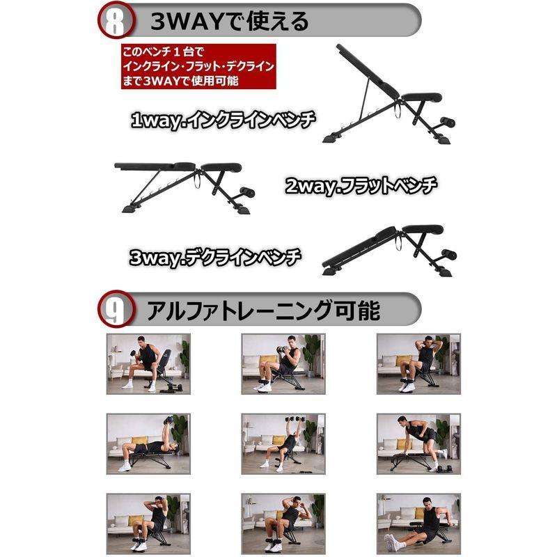 超特盛ミラクルプライス FLYBIRD トレーニングベンチ 3WAY可変式 インクラインベンチ 折り畳み 耐荷重300KG 組立不要 デクラインベンチ フラットベン 【2177818727】(11857円)