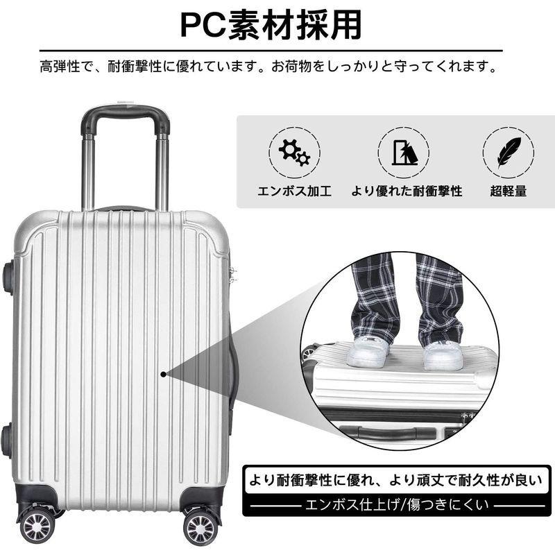 VARNIC スーツケース キャリーケース キャリーバッグ 機内持込 PC材質 耐衝撃 大型 超軽量 静音ダブルキャスター TSAロック搭載 VARNIC スーツケース キャリーケース キャリーバッグ 機内持込 PC材質 耐衝撃 大型 超軽量 静音ダブルキャスター TSAロック搭載