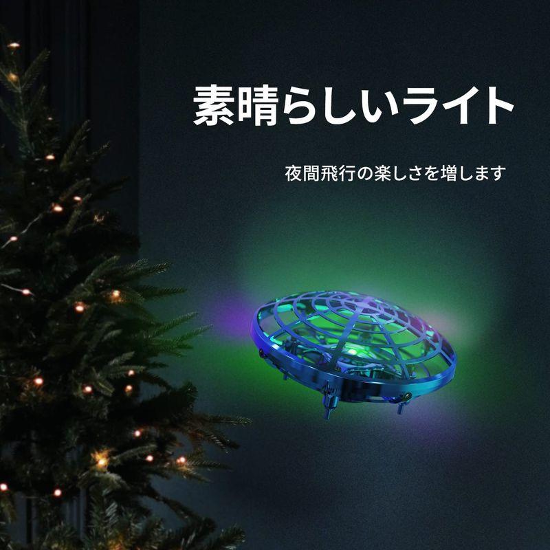 フライングボール DEERC おもちゃ ミニドローン こども向け UFO ヘリコプター ジェスチャー制御 室内 五つのセンサー 360度回転｜mapletreehouse｜08