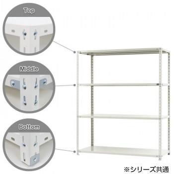 スチールラック NC1500-18 4段 間口1500×奥行450×高さ1800mm ブラックの画像