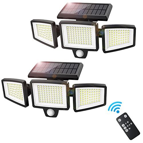 ソーラーライト 屋外 防水 センサーライト 2個セット【210LED 3 ソーラーライト 屋外 防水 センサーライト 2個セット【210LED 3