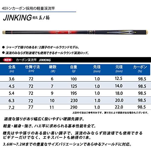 JINKING 渓流竿 ロッド 釣り竿 カーボンロッド 仕舞寸法72cm 超 JINKING 渓流竿 ロッド 釣り竿 カーボンロッド 仕舞寸法72cm 超