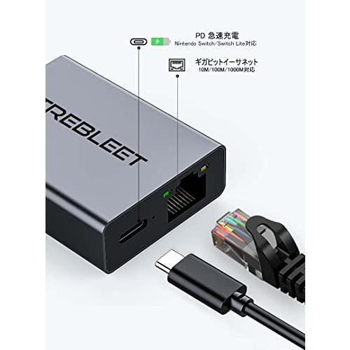 Nintendo Switch本体専用 有線LANアダプター& PD急速充電 2in1 Nintendo Switch本体専用 有線LANアダプター& PD急速充電 2in1