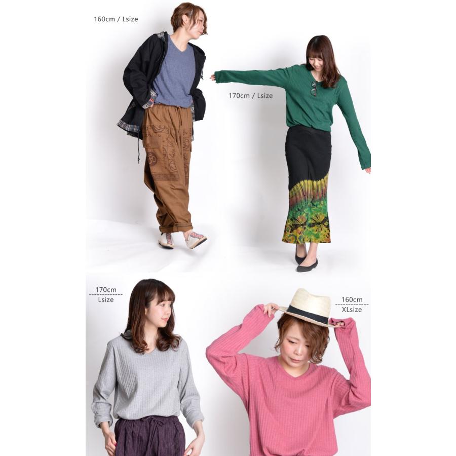marai（マーライ） 長袖カットソー レディース Tシャツ Vネック 長袖