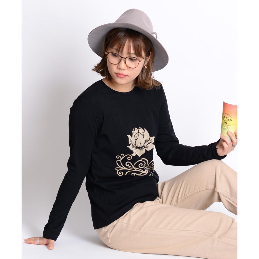 marai（マーライ） Tシャツ 長袖 レディース 綿100％ 長袖Tシャツ