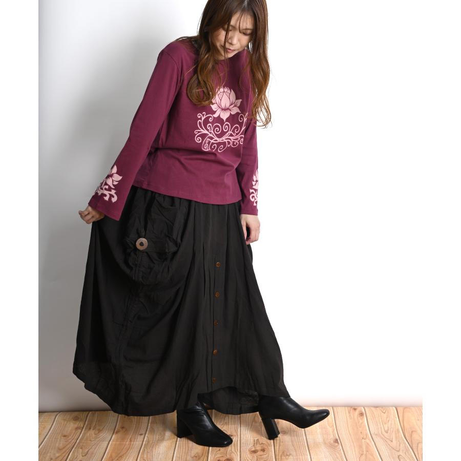 marai（マーライ） Tシャツ 長袖 レディース 綿100％ 長袖Tシャツ