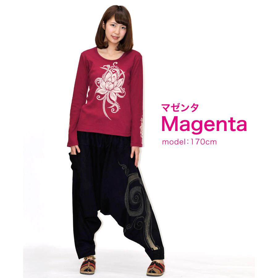 marai（マーライ） カットソー レディース 長袖 花柄 エスニック