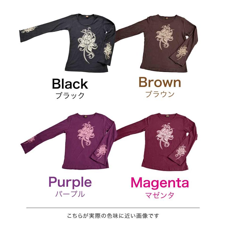marai（マーライ） カットソー レディース 長袖 花柄 エスニック
