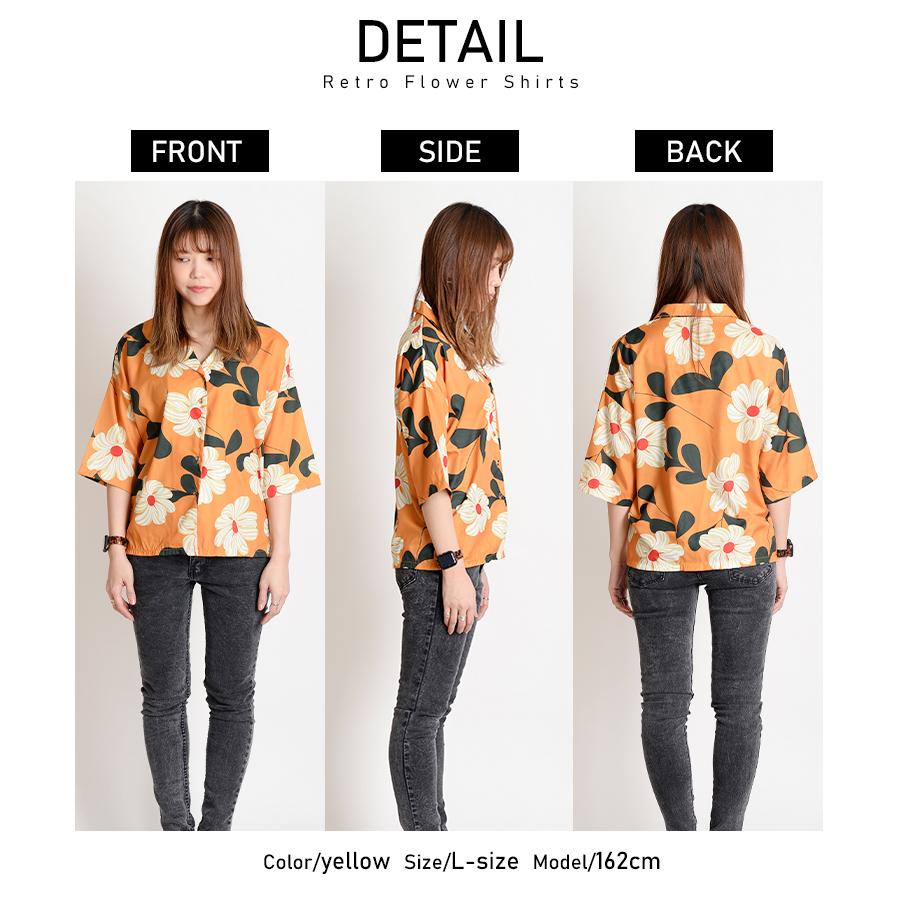 marai（マーライ） シャツ 柄シャツ ブラウス シャツブラウス 半袖