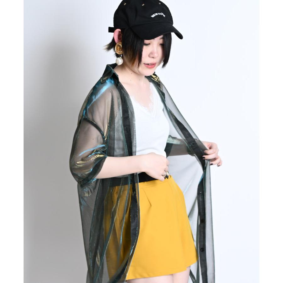 モード】Fuzzykon アジアンNEOトライブ総メッシュチャイナシャツ M