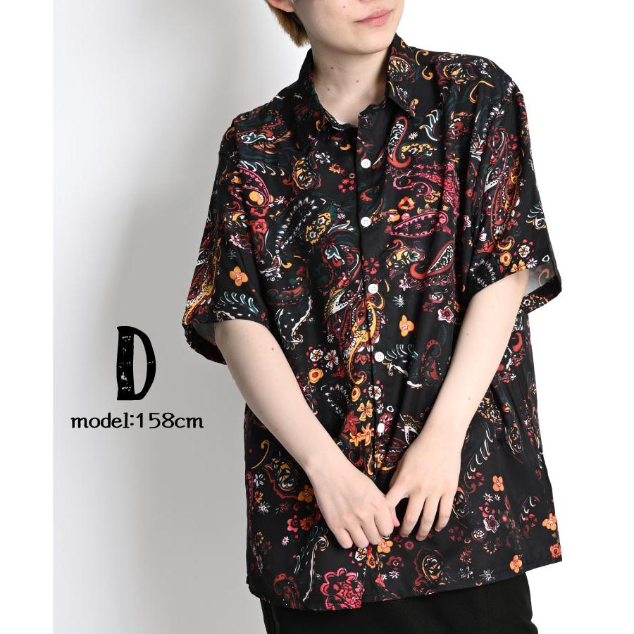 marai（マーライ） 柄シャツ メンズ レディース 半袖 猫柄 ネコ タコ