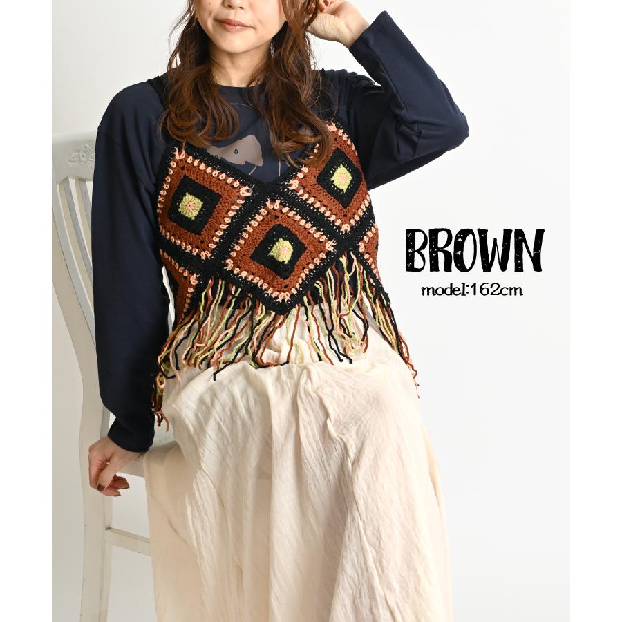 marai ビスチェ ニット クロシェ レディース 春 夏 キャミソール