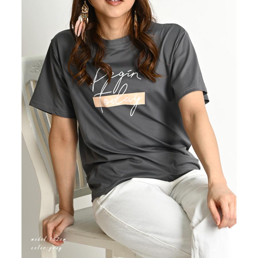 marai（マーライ） ロゴ Tシャツ レディース 半袖 春夏 プリント 英字
