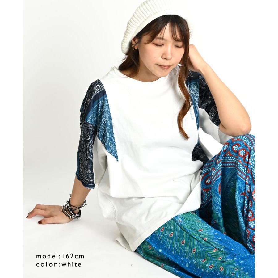 marai（マーライ） Tシャツ レディース メンズ 半袖Tシャツ 切り替えで