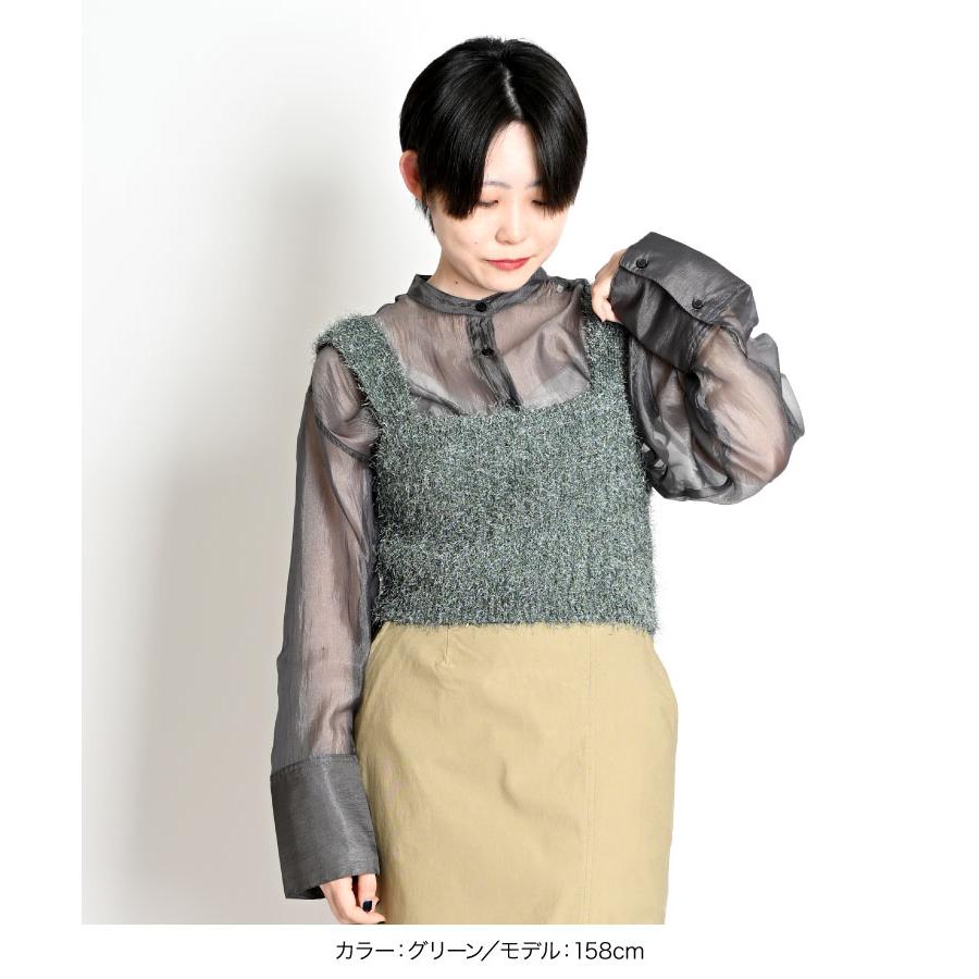 marai ビスチェ レディース ニットビスチェ 秋 冬 ふわキラリ marai ビスチェ レディース ニットビスチェ 秋 冬 ふわキラリ