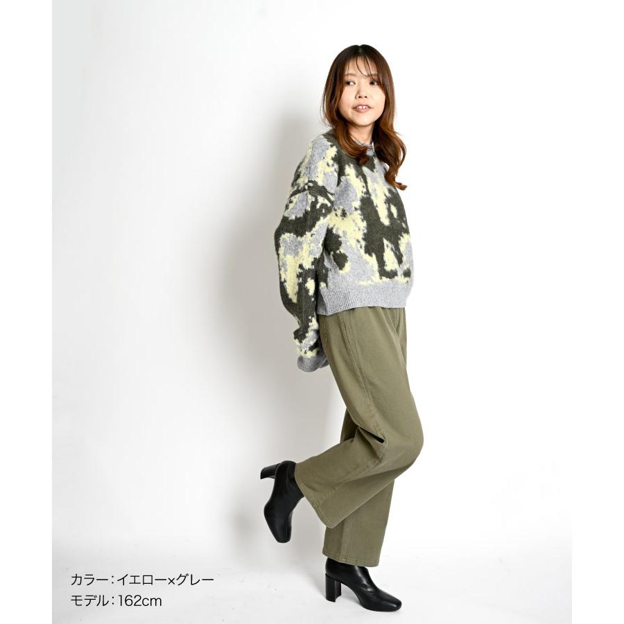 marai（マーライ） ニット セーター レディース 柄 大胆不敵に上品に