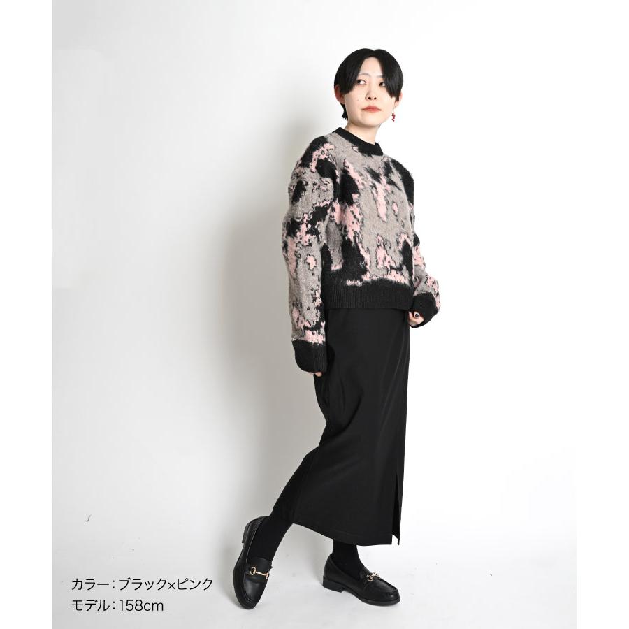 marai（マーライ） ニット セーター レディース 柄 大胆不敵に上品に