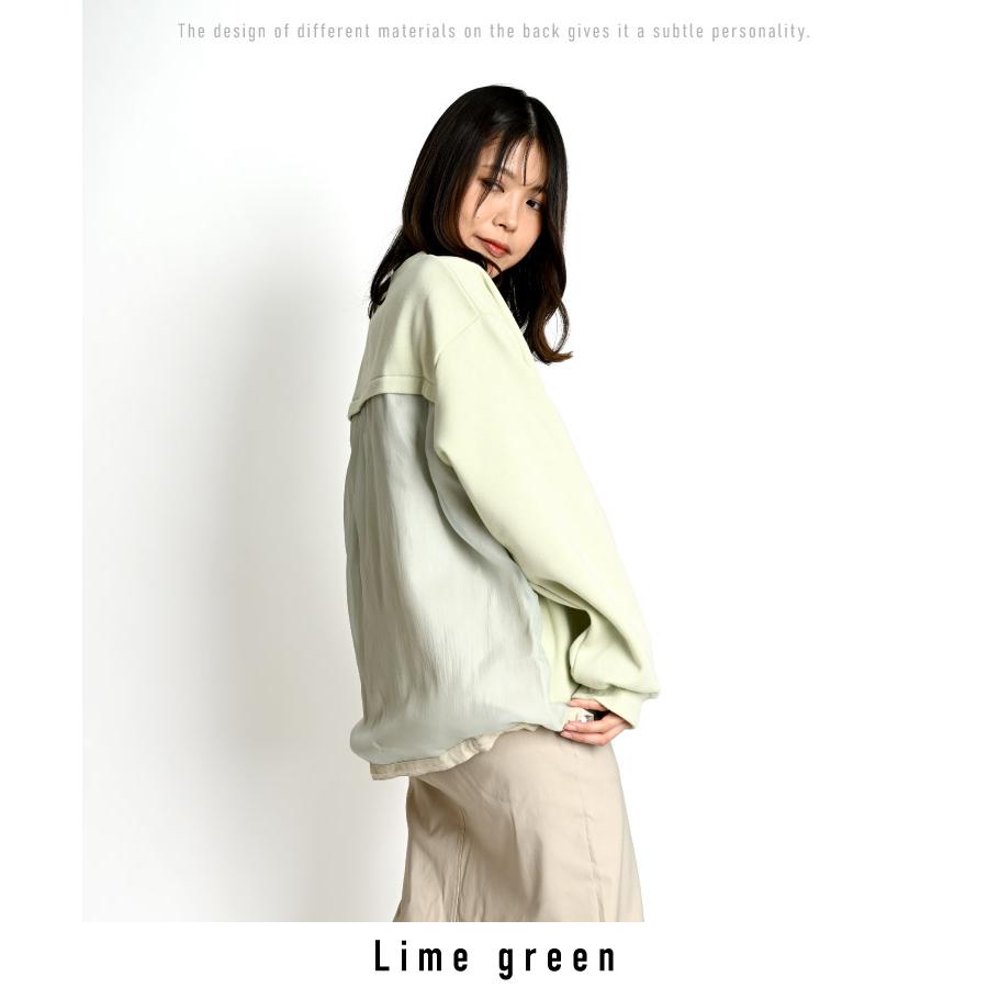 marai（マーライ） トレーナー スウェット レディース 長袖 異素材