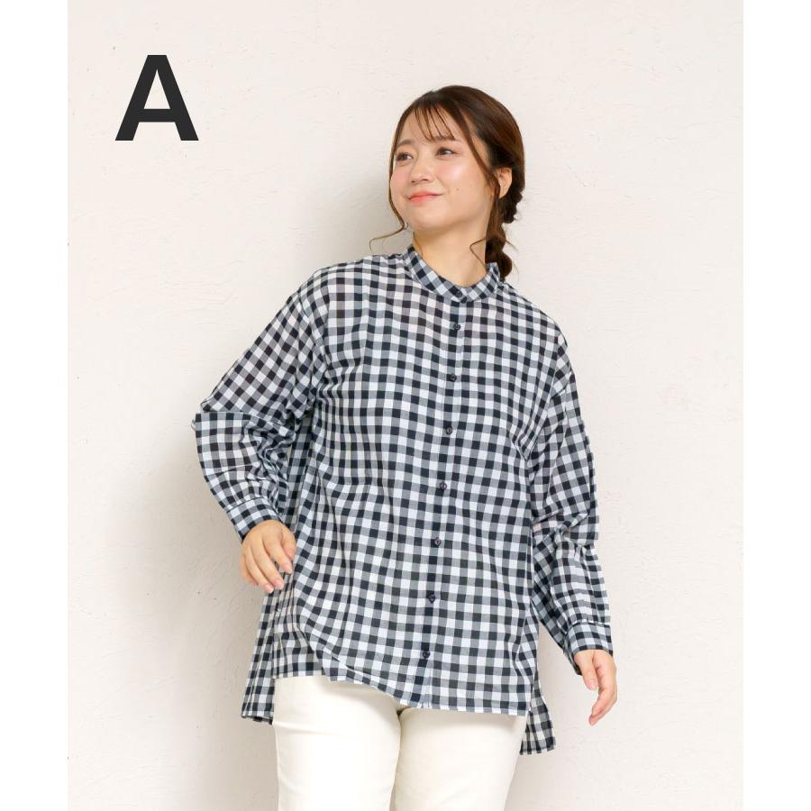 marai（マーライ） シャツ ブラウス 長袖 レディース スタンドカラー
