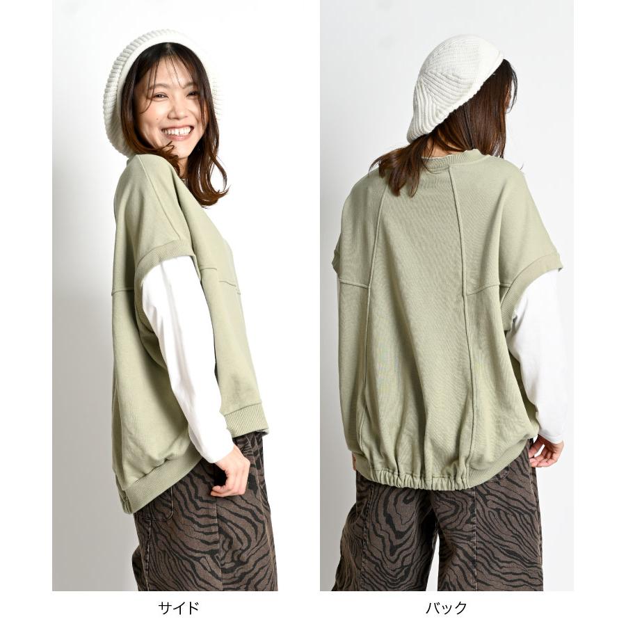 MARMARMAR ハーフジップ ジャージートレーナー プルオーバー カットソー グリーン レディース マーマーマー【中古】5-1204M∞ MARMARMAR ハーフジッププルオーバー （カットソー（半袖以外