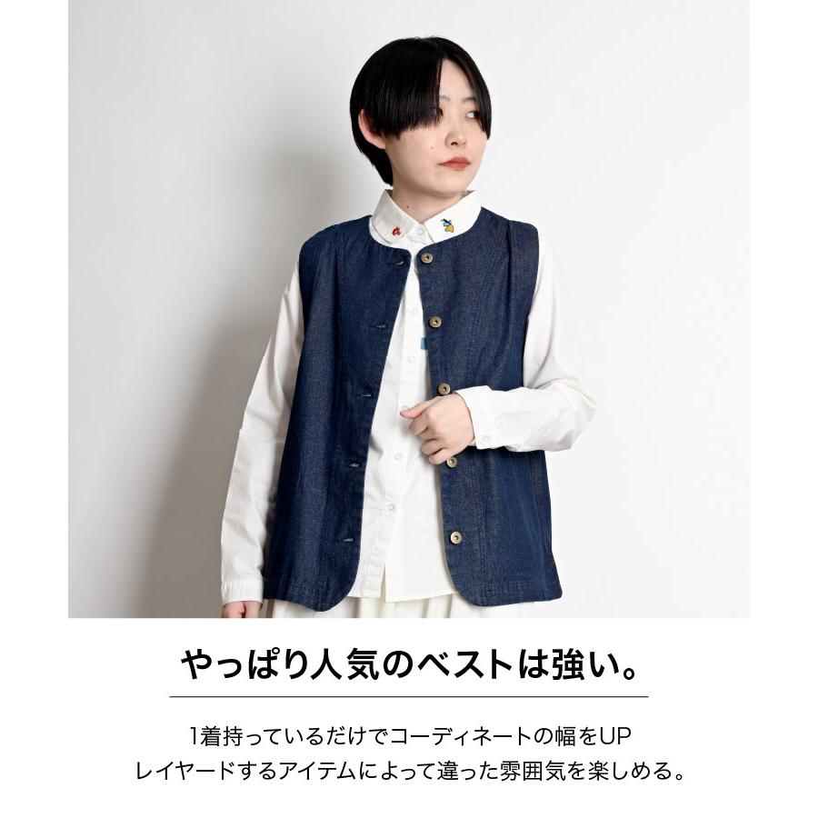 marai（マーライ） デニムベスト レディース レイヤード メンズ ユニ