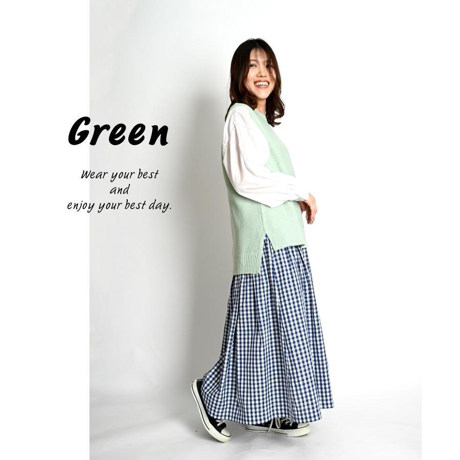 marai（マーライ） ニットベスト レディース ベスト トップス 重ねて