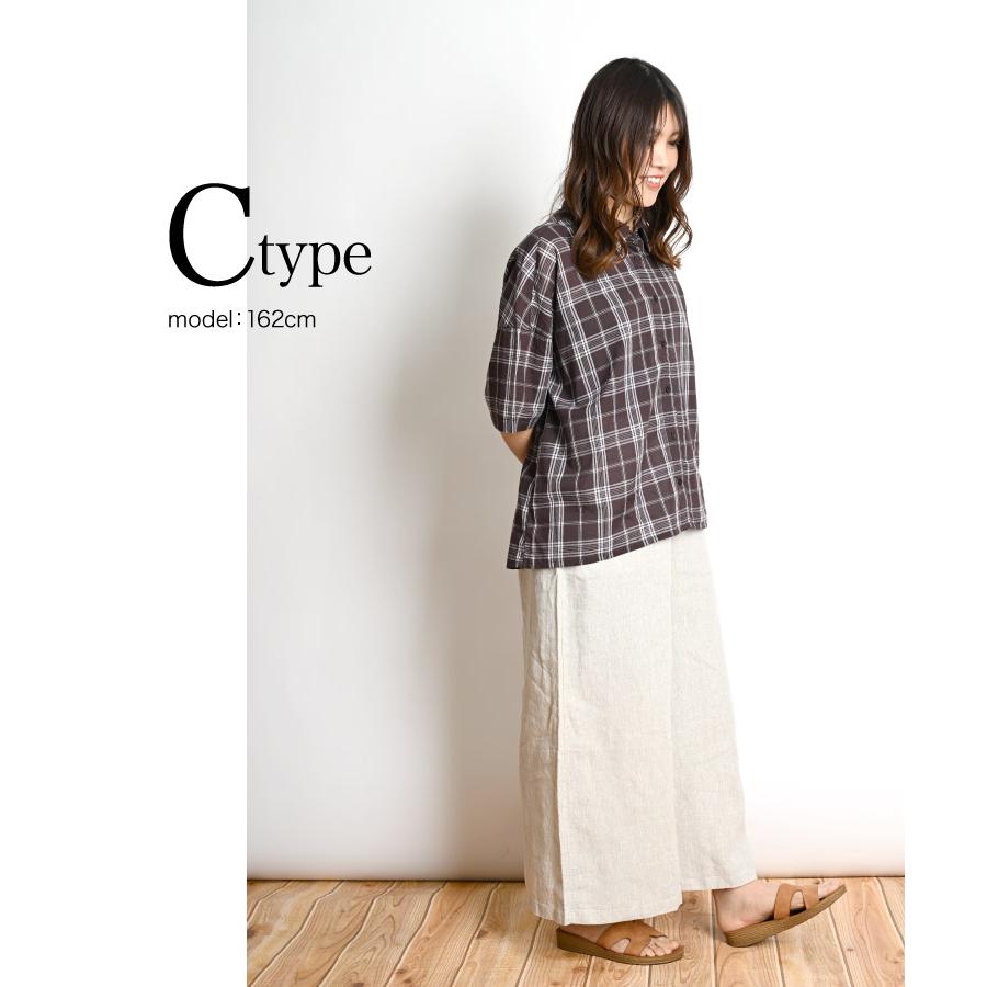 marai（マーライ） チェックシャツ レディース 半袖 チェック柄 シャツ