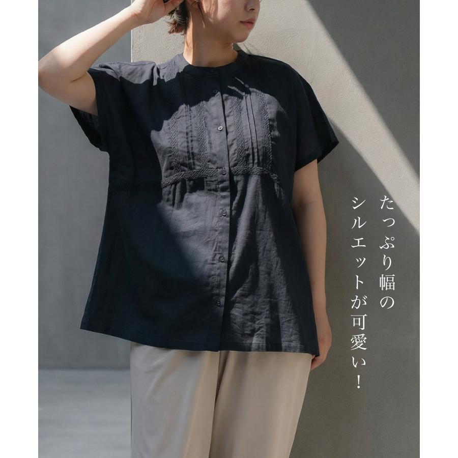 美品ドアーズオーバーサイズゆったり春夏フロントタックチュニック 