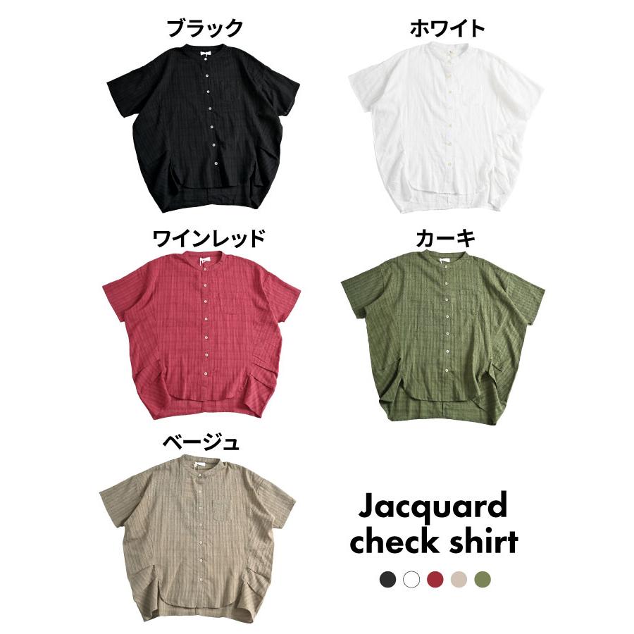 marai（マーライ） バンドカラーシャツ レディース チェック柄