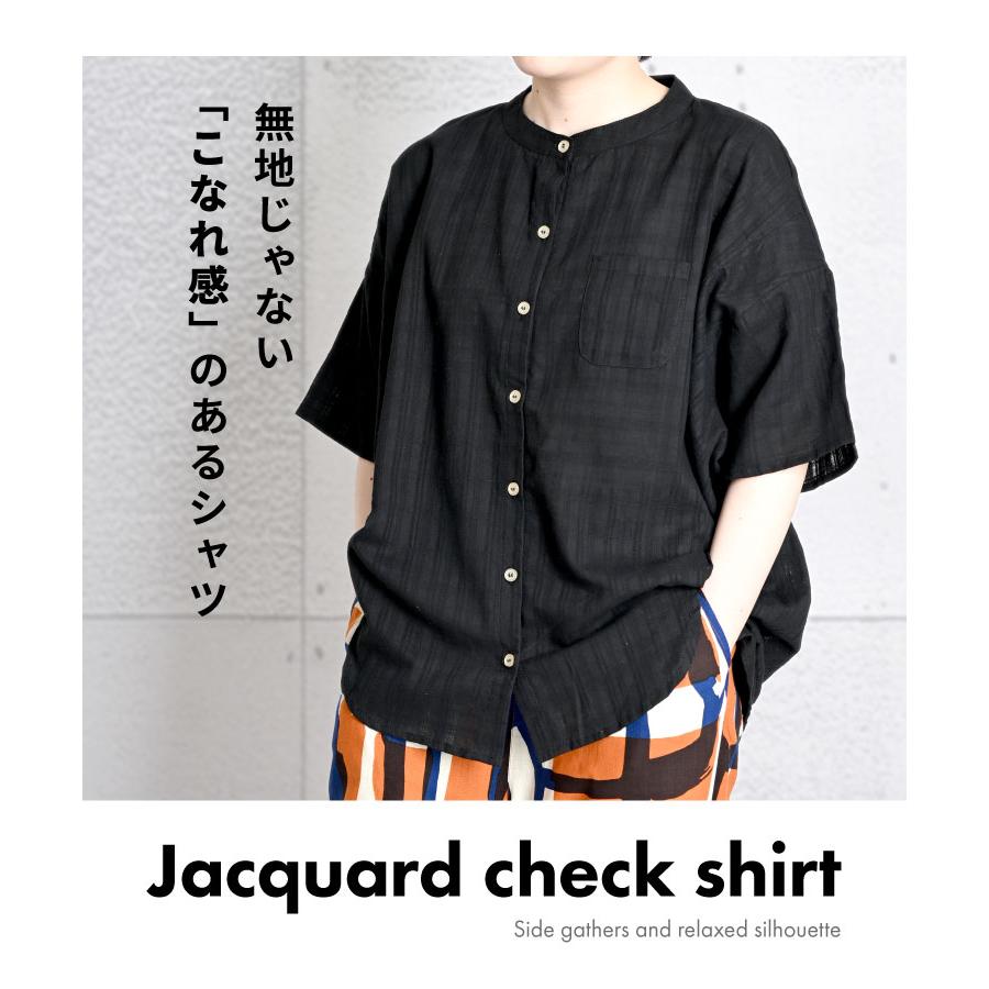 marai（マーライ） バンドカラーシャツ レディース チェック柄