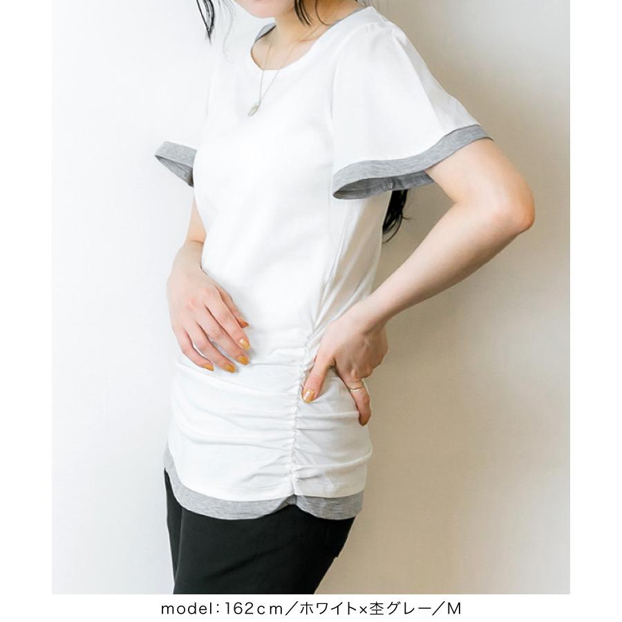 marai（マーライ） Tシャツ カットソー 半袖 レディース レイヤード風